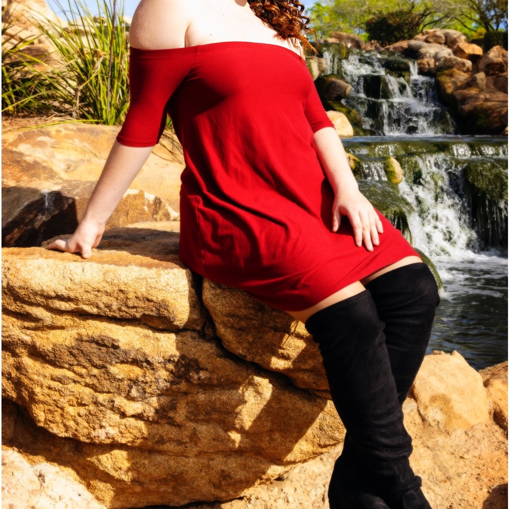 Mini Of The Shoulder Red Dress❤️
